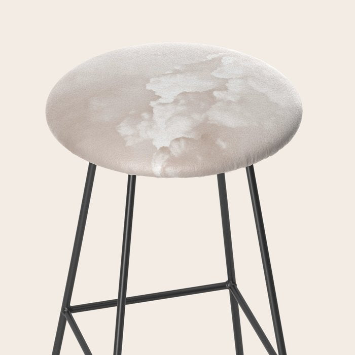 COTTON CANDY CLOUDS BEIGE by Monika Strigel Stool Gallery Image 2
