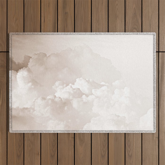 COTTON CANDY CLOUDS BEIGE by Monika Strigel Outdoor Rug Gallery Image 1