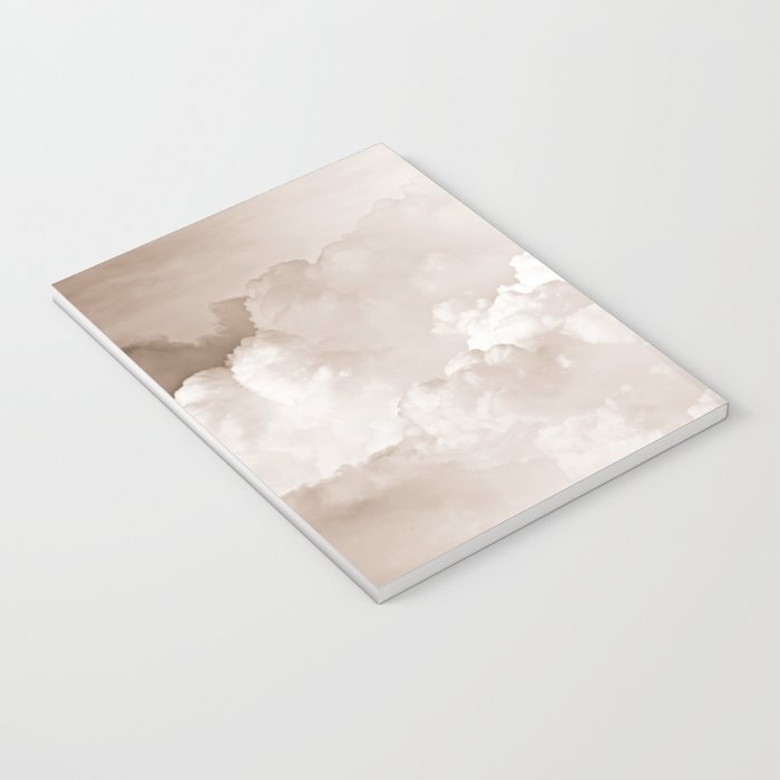 COTTON CANDY CLOUDS BEIGE by Monika Strigel Notebook Gallery Image 3