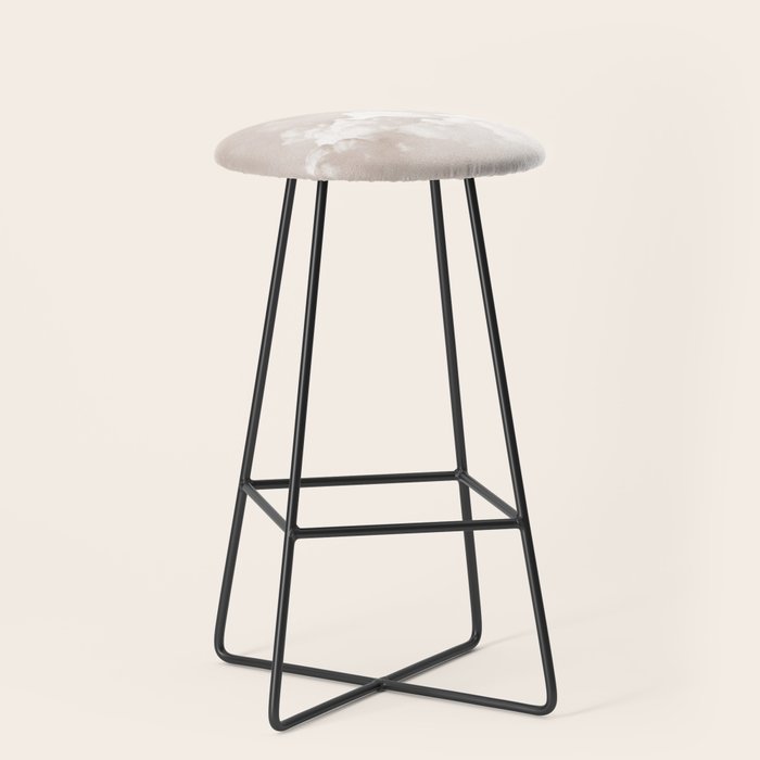 COTTON CANDY CLOUDS BEIGE by Monika Strigel Stool Gallery Image 1