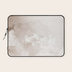 COTTON CANDY CLOUDS BEIGE by Monika Strigel Laptop Sleeve Gallery Image 1