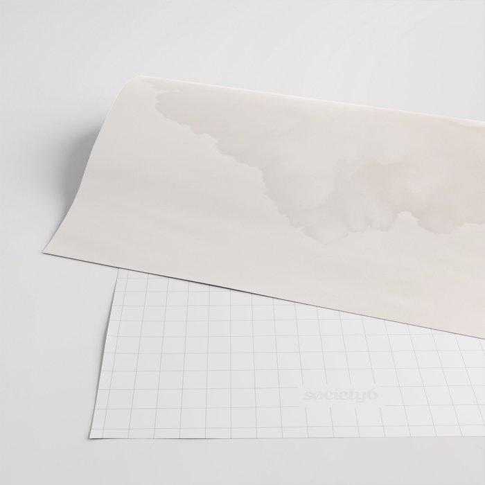 COTTON CANDY CLOUDS BEIGE by Monika Strigel Wrapping Paper Gallery Image 2