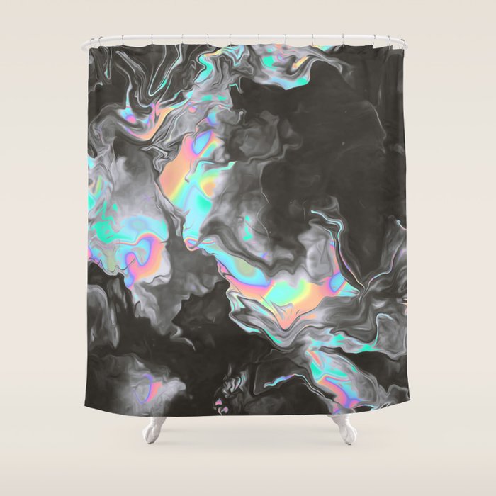 SPACE & TIME Shower Curtain Gallery Image 1
