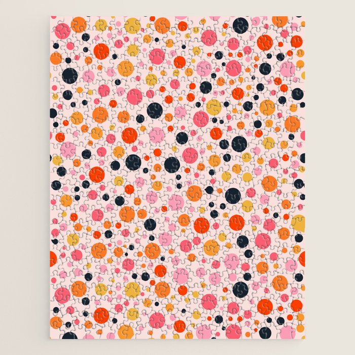 Bubbles: PATTERN 09 | The Peach Edition Jigsaw Puzzle Gallery Image 1