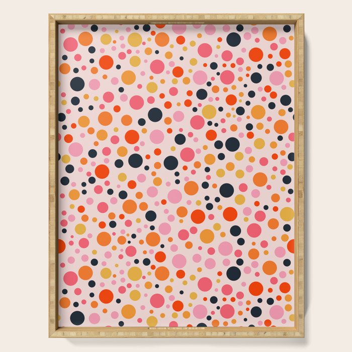 Bubbles: PATTERN 09 | The Peach Edition Serving Tray Gallery Image 1