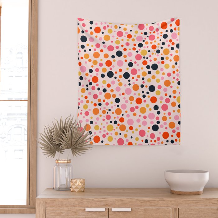 Bubbles: PATTERN 09 | The Peach Edition Wall Tapestry Gallery Image 2