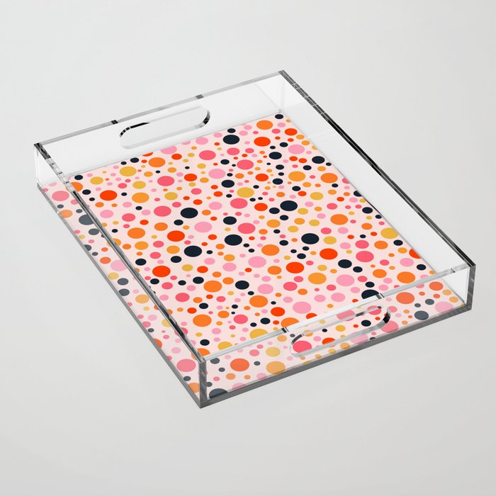 Bubbles: PATTERN 09 | The Peach Edition Acrylic Tray Gallery Image 1