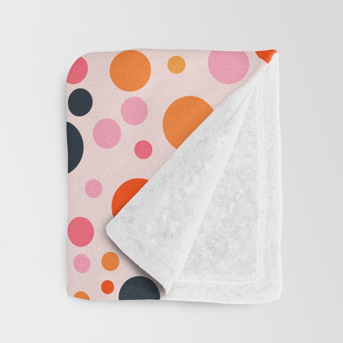 Bubbles: PATTERN 09 | The Peach Edition Throw Blanket Gallery Image 3