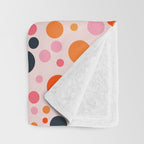 Bubbles: PATTERN 09 | The Peach Edition Throw Blanket Gallery Image 3