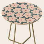 Green And Peach Retro Flower Side Table Gallery Image 2