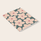 Green And Peach Retro Flower Notebook Gallery Image 2