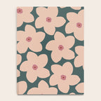 Green And Peach Retro Flower Notebook Gallery Image 4