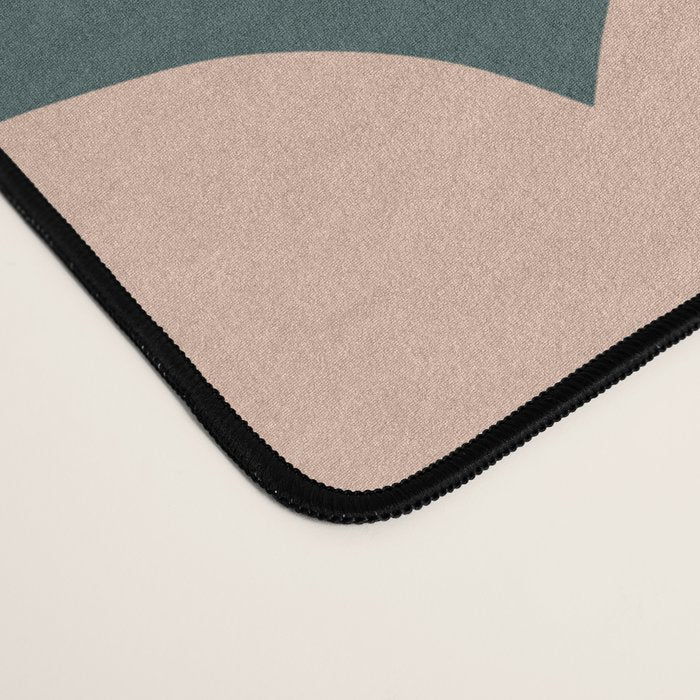 Green And Peach Retro Flower Desk Mat Gallery Image 4