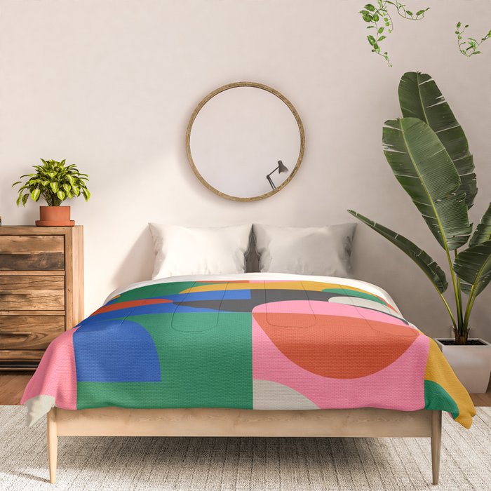 BAUHAUS PATTERN STUDY 01 Comforter Gallery Image 3