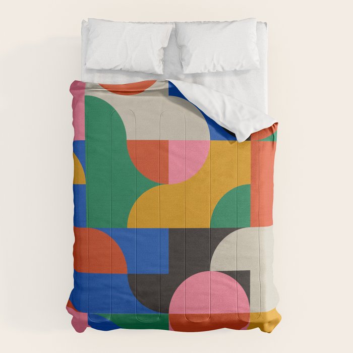BAUHAUS PATTERN STUDY 01 Comforter Gallery Image 6