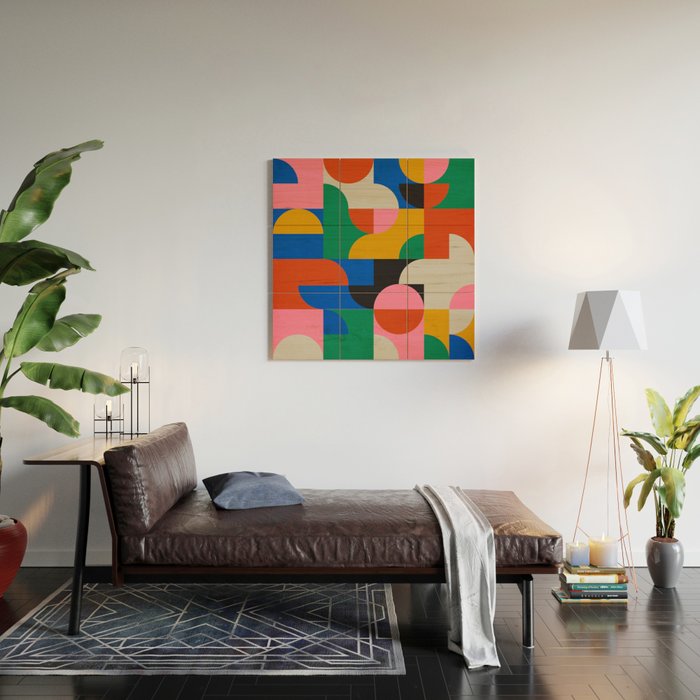 BAUHAUS PATTERN STUDY 01 Wood Wall Art Gallery Image 2