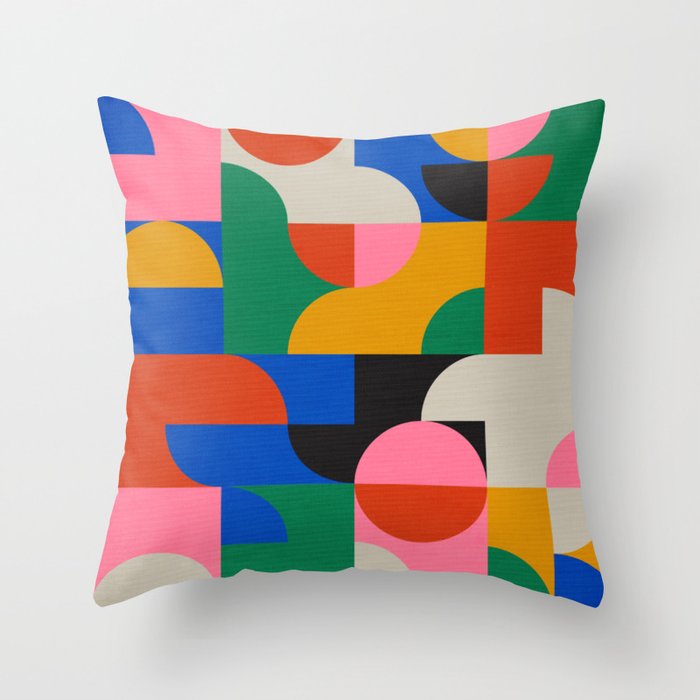 BAUHAUS PATTERN STUDY 01 Throw Pillow Gallery Image 6
