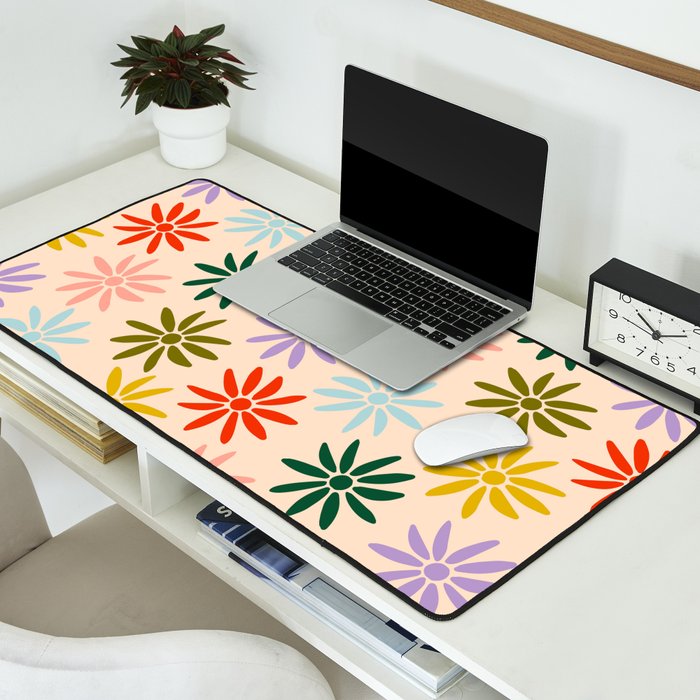Retro Groovy Sun  Desk Mat Gallery Image 2
