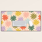 Retro Groovy Sun  Desk Mat Gallery Image 1