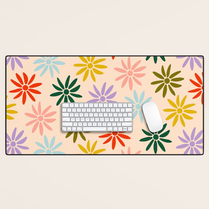 Retro Groovy Sun  Desk Mat Gallery Image 1