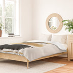 Brush Strokes (Black/Gold) Duvet Cover Gallery Image 2