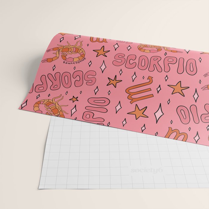 Scorpio Print Wrapping Paper Gallery Image 2