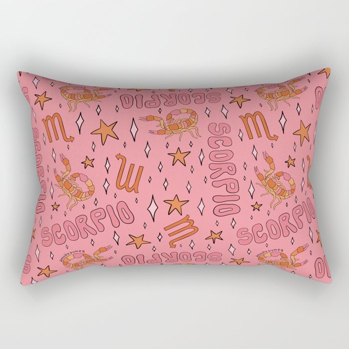 Scorpio Print Rectangular Pillow Gallery Image 1