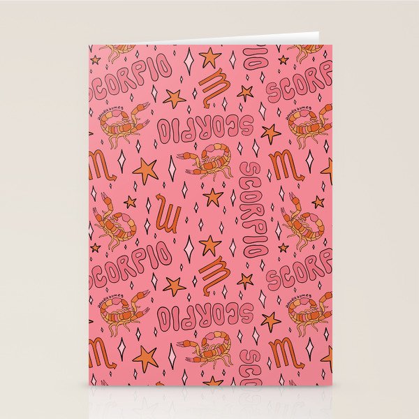 Scorpio Print Stationery Card Gallery Image 1
