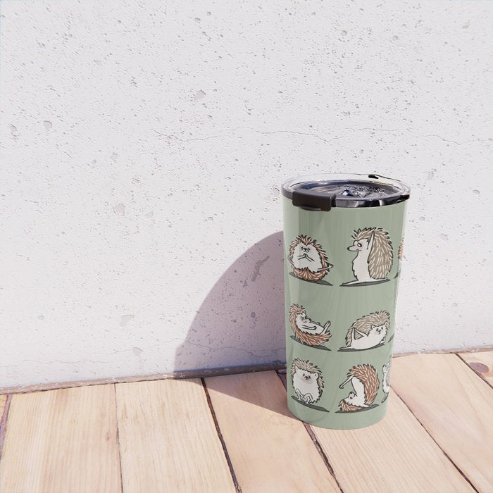 Hedgehog Yoga Travel Mug Gallery Image 4