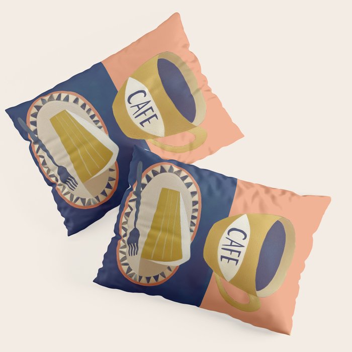 Coffee with Cake Pillow Sham Gallery Image 1