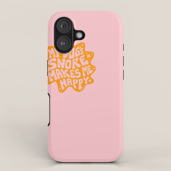My Dogs Snore Makes My Happy iPhone Case Gallery Image 1