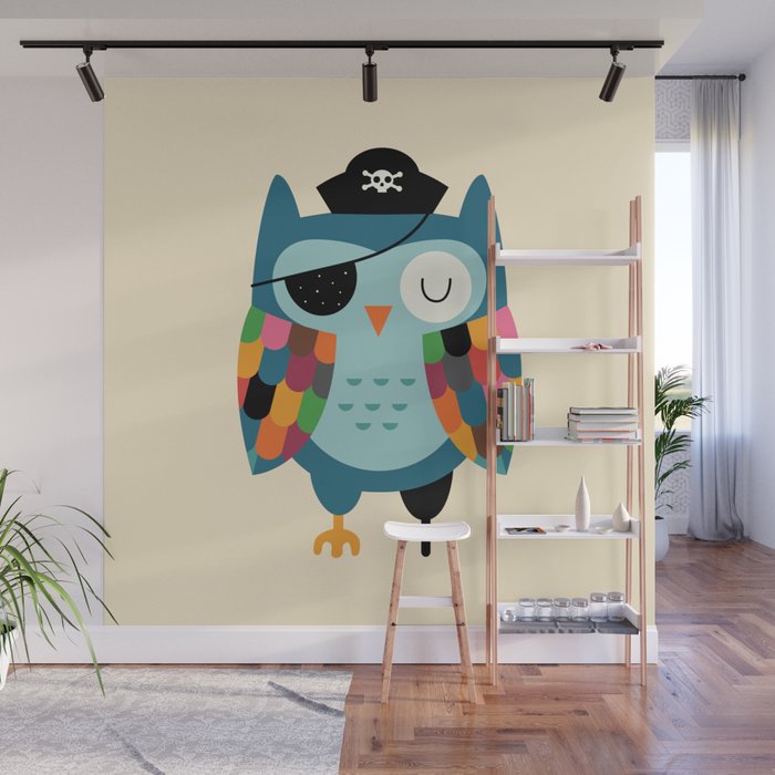 Captain Whooo Wall Mural Gallery Image 1