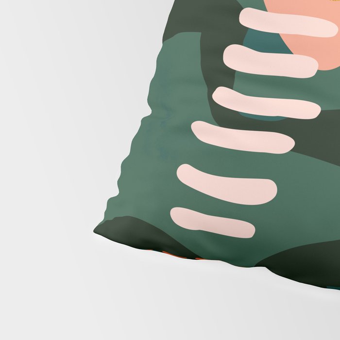 mid century shapes garden party Pillow Sham Gallery Image 4