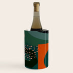 mid century shapes garden party Wine Chiller Gallery Image 3