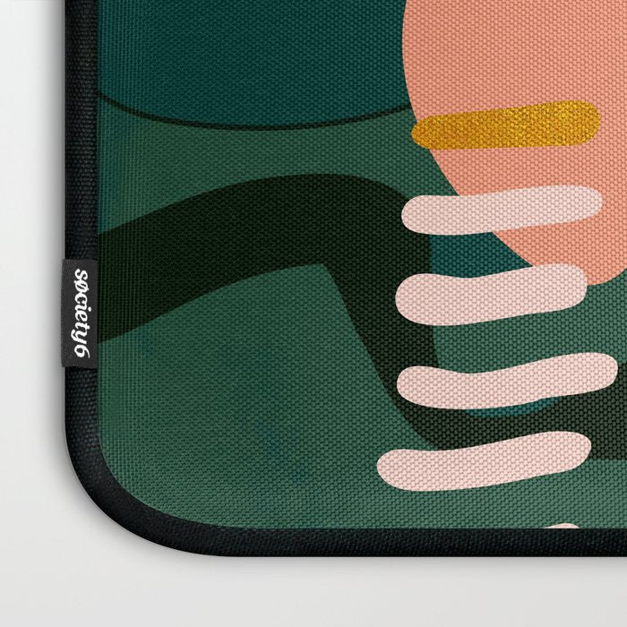 mid century shapes garden party Laptop Sleeve Gallery Image 3