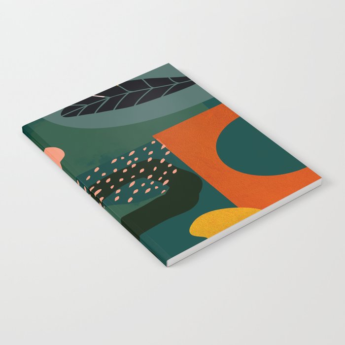 mid century shapes garden party Notebook Gallery Image 2