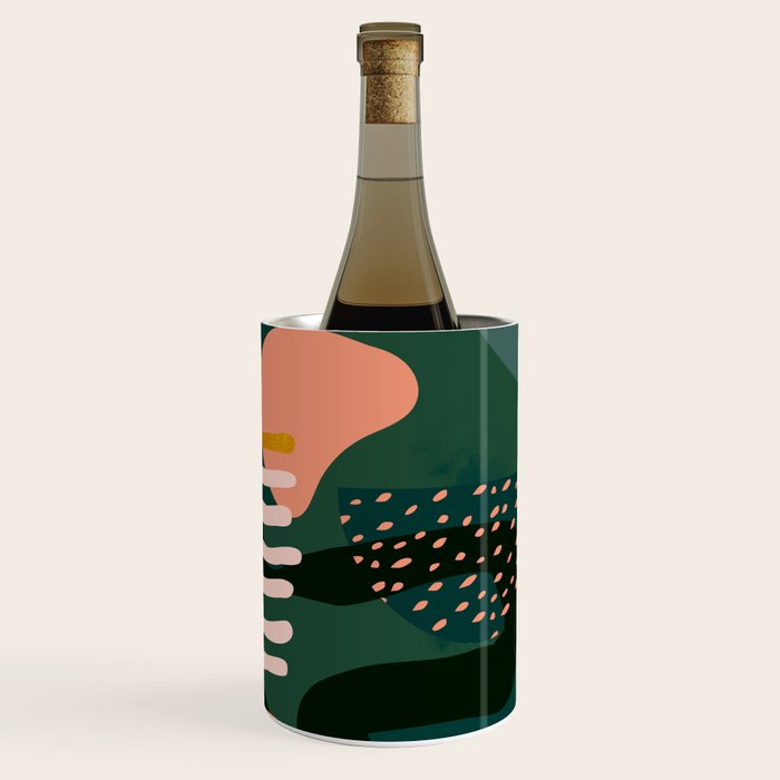 mid century shapes garden party Wine Chiller Gallery Image 1