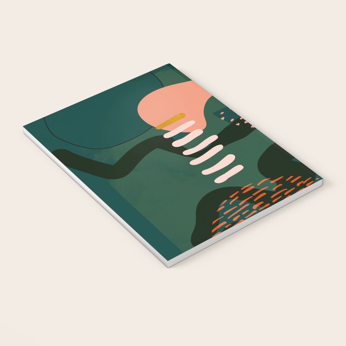 mid century shapes garden party Notebook Gallery Image 3