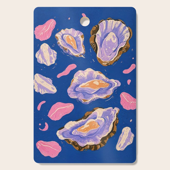 Oceanic Life - Oysters II Cutting Board Gallery Image 1
