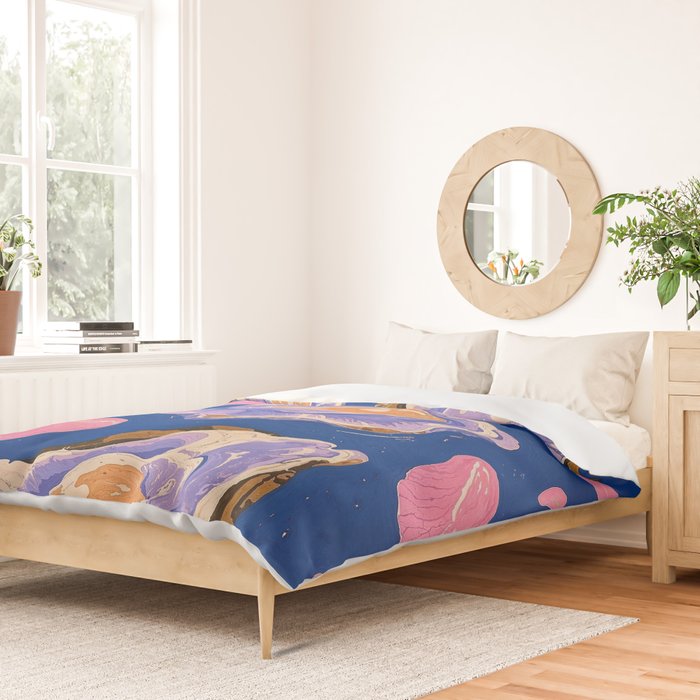 Oceanic Life - Oysters II Duvet Cover Gallery Image 2