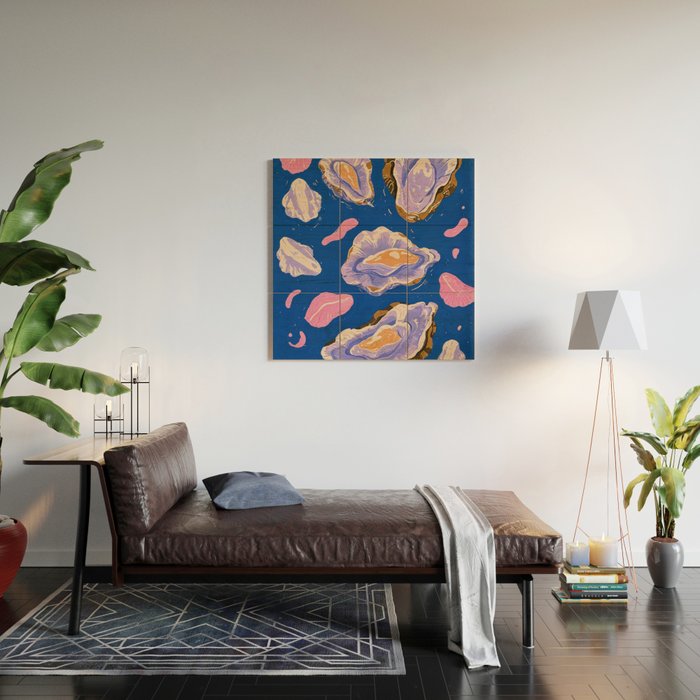 Oceanic Life - Oysters II Wood Wall Art Gallery Image 2