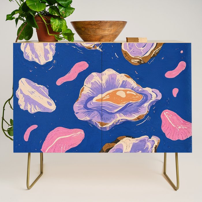 Oceanic Life - Oysters II Credenza Gallery Image 1