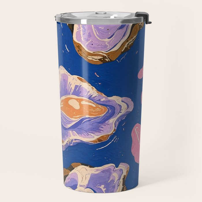 Oceanic Life - Oysters II Travel Mug Gallery Image 2