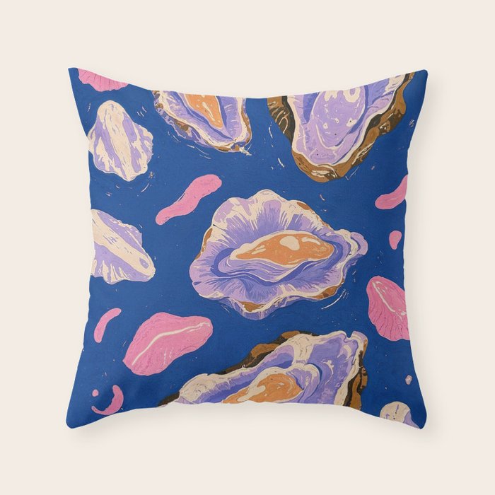 Oceanic Life - Oysters II Throw Pillow Gallery Image 6