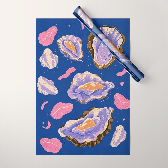 Oceanic Life - Oysters II Wrapping Paper Gallery Image 1