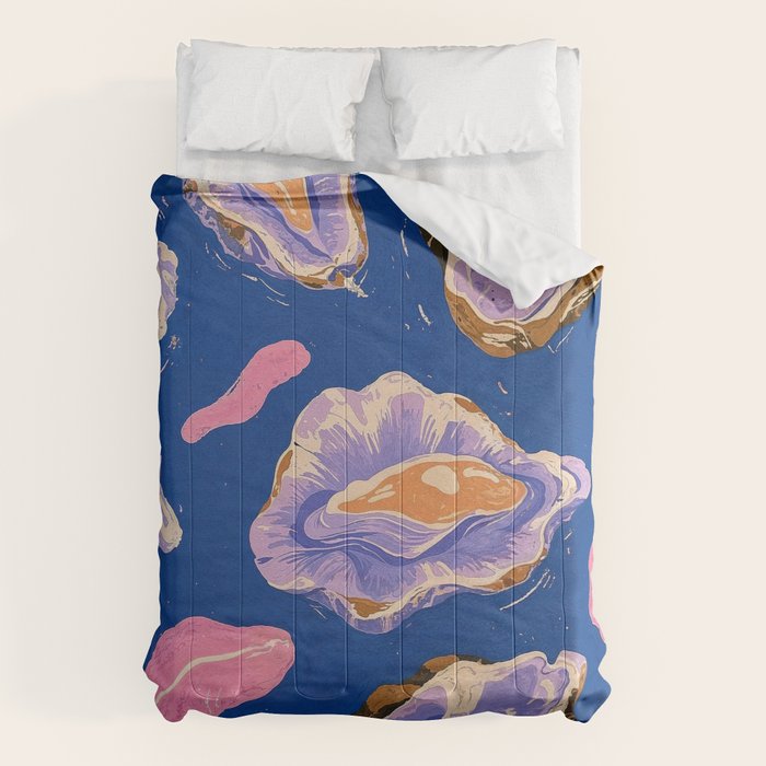 Oceanic Life - Oysters II Comforter Gallery Image 1