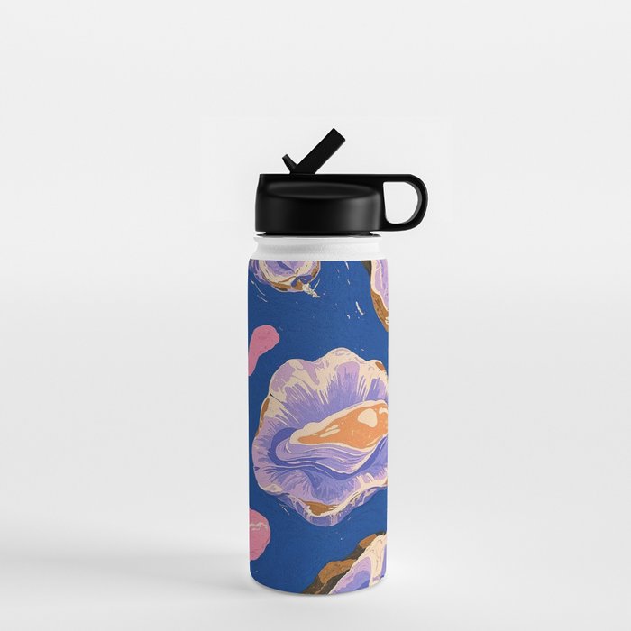 Oceanic Life - Oysters II Water Bottle Gallery Image 1
