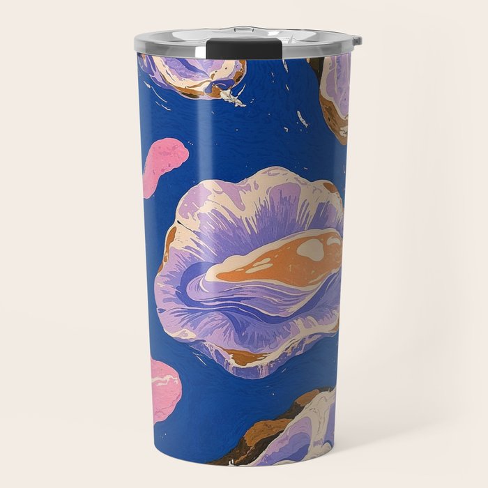 Oceanic Life - Oysters II Travel Mug Gallery Image 1