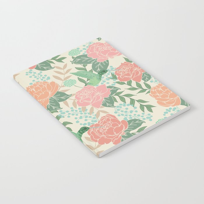Victorian Garden with Hummingbird Notebook Gallery Image 2