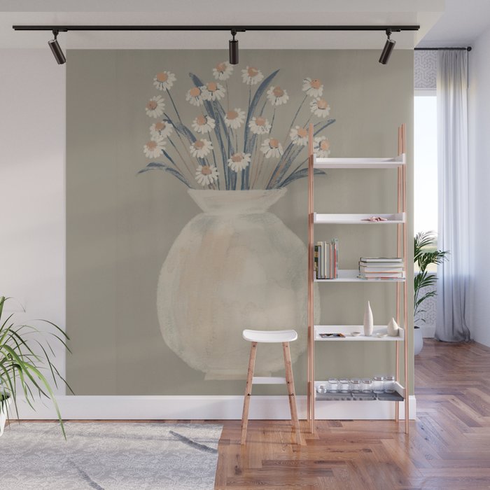Flowers In A Vase 16 Wall Mural Gallery Image 1